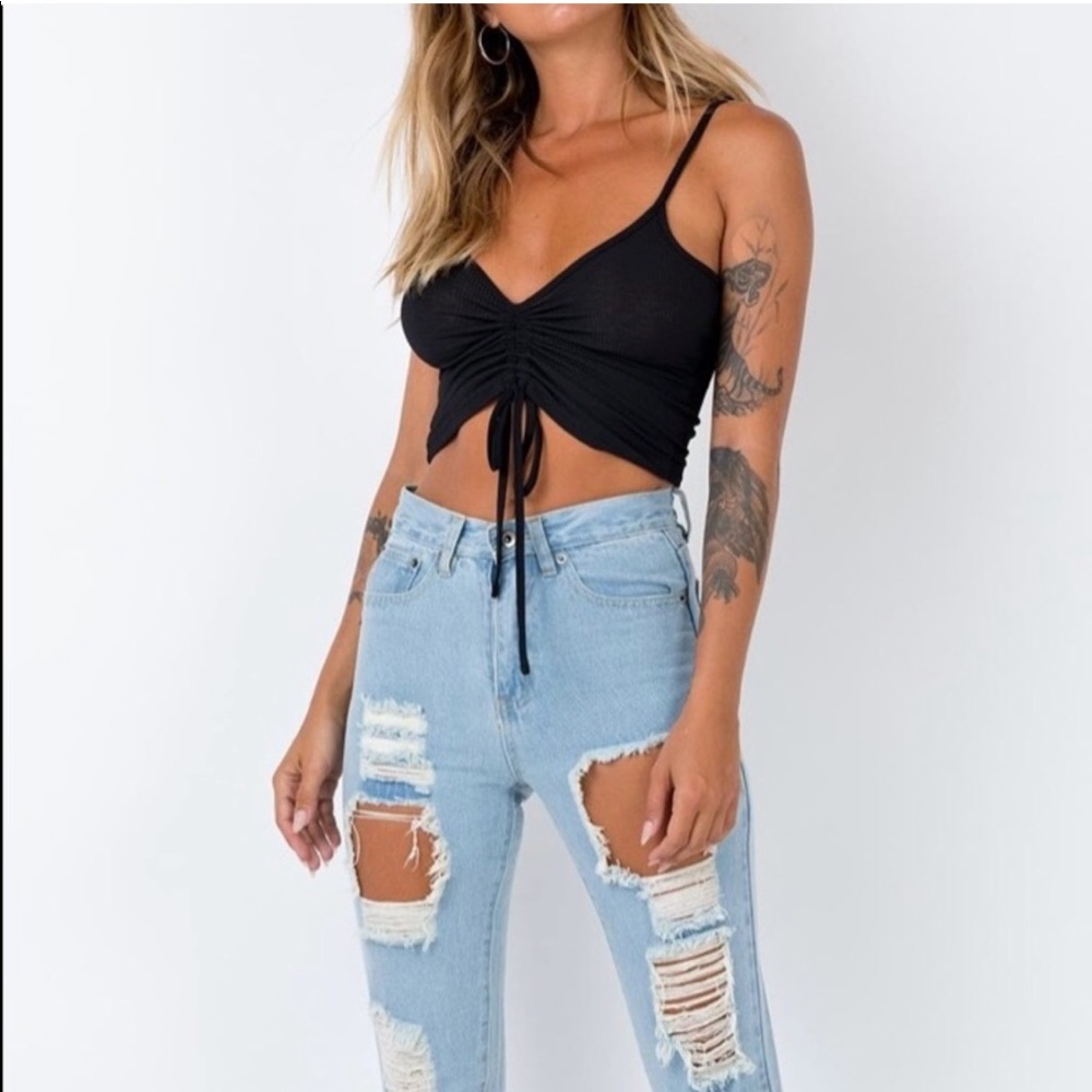Shepherd Top Black | Princess Polly